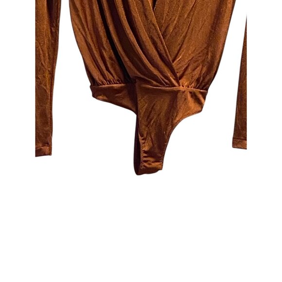 Free People Turnt Thong Bodysuit Rust Size XS Revolve Neutral Minimalist Boho - Picture 7 of 14